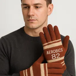 luvre1 Self Design Winter Men Gloves image 2