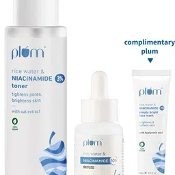 plum Niacinamide Brightening Combo|Pack of Toner, Brightening Serum,Face Wash + Freebie-picture-24