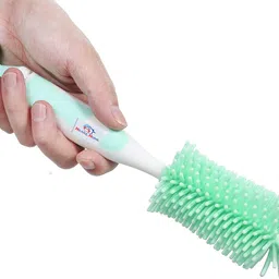 heart home Bottle Brush|360 Degree Soft Bristle Base Detachable Baby Bottle Cleaner,10 Inch-picture-15