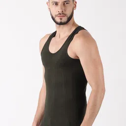 Pack of 4 Dollar Lehar Men Combed Cotton Round Neck Vest -Pack of 4- Colour may Vary Men Vest image 3