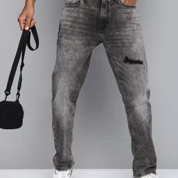 Levis Men 541 Tapered Fit Low Distress Heavy Fade Stretchable Jeans-image-0