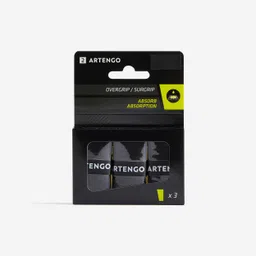 Tennis Racket Overgrip Absorb Black x3-image-22