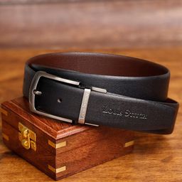 LOUIS STITCH Men Textured Leather Reversible Belt-picture-40