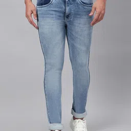 HJ HASASI Men Relaxed Fit Heavy Fade Stretchable Cotton Jeans-picture-29