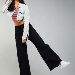 DOLCE CRUDO Women Wide Leg High-Rise Stretchable Jeans-picture-22