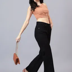 STAYCATION old School Women Bellbottem Jeans-image-35