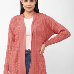 Van Heusen Woman Women Peach-Coloured Cable Knit-picture-8