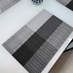 HOKIPO Set of 6 Striped Table Mats image 4