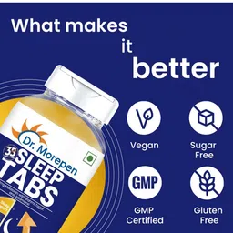 Dr. Morepen Set of 2 Sleep Tablets With Brahmi & Jatamansi - 60 Tablets Each image 5