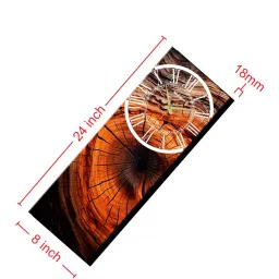 olive tree 8 Inches Stylish Wooden Clock image 3