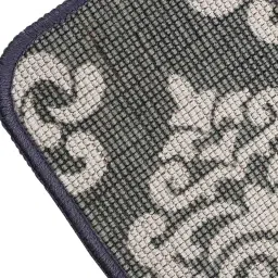 saral home Grey Cotton 47 x 18 Inches Machine Made Floor Runner image 4