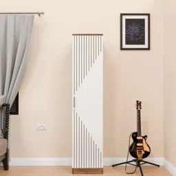 mintwud from pepperfry Fraser 1 Door Wardrobe In Noce Lyon & White Finish-picture-40