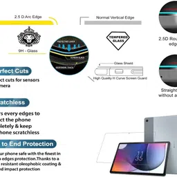 Bigil Edge To Edge Tempered Glass for MOTOROLA Tab G62 10.61 inch, (Premium Perfect Fit Edge To Edge Full Glue) image 4