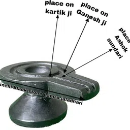 pujara shivling art Shivling Stone Small Narmadeshwar Shivling For home Pooja/ Best for Vastu Decorative Showpiece - 3 cm image 2