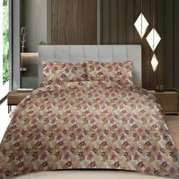threads Multicolor Floral 400 TC Cotton Super King Bedsheet-picture-16