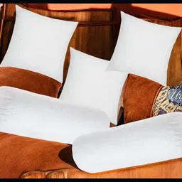 urmila creation Diwan Set Of 3 Cushion & 2 Microfibre Solid Bolster Pack of 5-picture-30