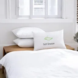 soft snooze Soft Luxury Microfibre Solid Sleeping Pillow Pack of 3-picture-20