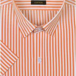 accox Men Regular Fit Striped Spread Collar Formal Shirt-picture-10