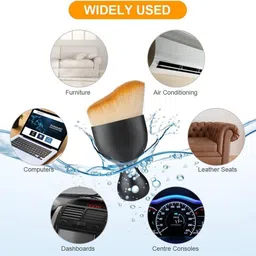 qnjl Car Cleaning Combo Cleaning Brush 1 Microfiber Cloth for Interior and Exterior Combo image 3
