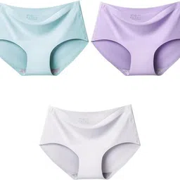 ganbatte Pack of 3 Women Hipster Multicolor Panty-picture-28
