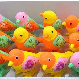 indusbay Key Operated Jumping Bird Wind up Clockwork Flipping Animal Toy for Kids Rattle image 5