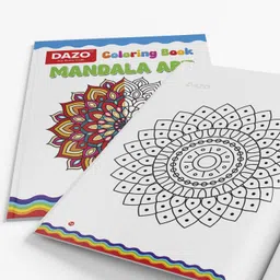 dazo Mandala Art Coloring Book | Premium Quality | Junior Hobbyist and Artists Kids Sketch Pad image 3