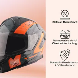 vega Sonic Legend Motorbike Helmet image 5