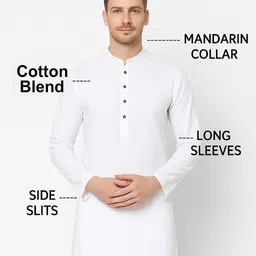 vyomcreation Men Cotton Blend Kurta Pyjama Set-picture-42