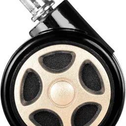 shinjai Office Chair Wheels (Caster) Heavy Duty Gold Pin Type Nylon Set of 5 Appliance Furniture Caster image 4