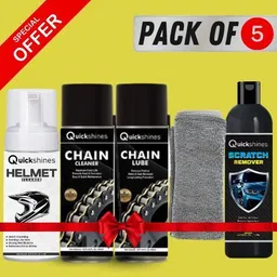quickshines Complete Premium Bike Care, Chain, Tyre & Helmet Detailing Combo Set Complete Premium Bike Care, Chain, Tyre & Helmet Detailing Combo Set Chain Oil-picture-17