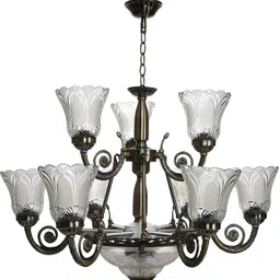 gauvik 8827 12 LIGHT Jhoomar/Chandelier for Restaurant,Bedroom,Living Room,Home Decor Chandelier Ceiling Lamp image 2