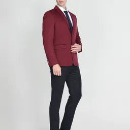 arrow Men Solid Single Breasted Formal Blazer image 3