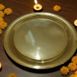 made and rooted Brass Plate (Thali) Plain Dinner Plate-picture-19