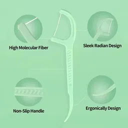 atero Oral Care Dental Floss Toothpick Floss tooth pick (Pack of 100) image 2