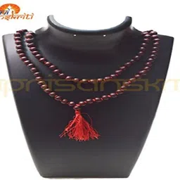 apnisanskriti Chandan Mala Brown Sandalwood Mala (108+1 Beads, Lab Certified), Pack of 1 Wood Chain image 3