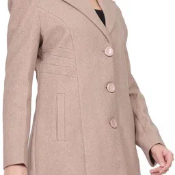 hallinton Tweed Solid Coat For Women image 3