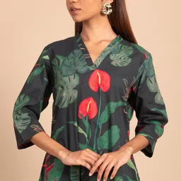 royal export Women Viscose Rayon Kurta Palazzo Set image 3