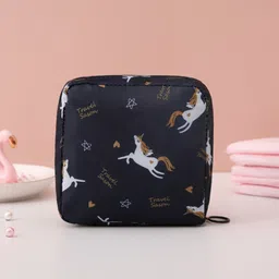 Women Blue Cosmetic Bag-image-2