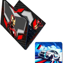 Flipkart SmartBuy Combo of Full Body Laptop Skin and Mouse Pad - Iron Man Tech Suit Armor No Residue Removable Self Adhesive Vinyl Reusable Laptop Skin Compatible for 15.6 inch-picture-27