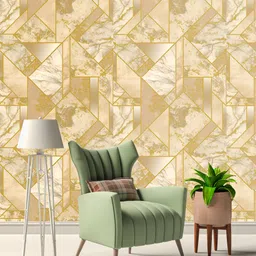 guru production Vinyl Decorative Yellow Wallpaper image 2