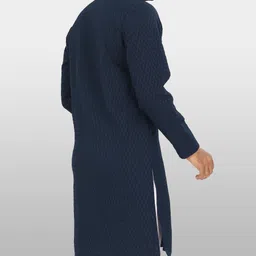 vebnor Men Solid Jacquard Straight Kurta image 2
