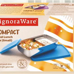 signoraware Stainless Steel Leakproof Lunch 2 Containers Lunch Box image 4