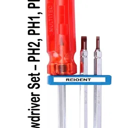 reioent QUALITY SDK-600 – 6 in 1 Multibit Reversible Screwdriver Set Change Handle with Metallic Collet Screwdriver Bit Set image 1