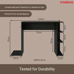 madesa Gamer table Engineered Wood Multipurpose Table image 4