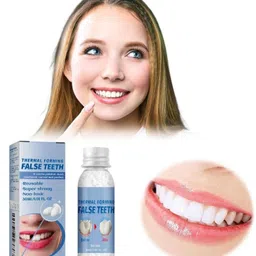qorelya Fake Tooth Repair Kit Temporary Smile Restoration Dental Solution Teeth Whitening Liquid image 3