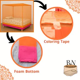 rn enterprise Designed for single bed size Ultimate protection Polyester Washable Adults Mosquito Net image 3