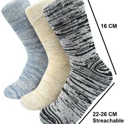 frackson Men Solid, Self Design Mid-Calf/Crew image 4