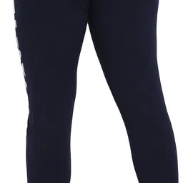 zazbi Women Solid Blue Track Pants image 2