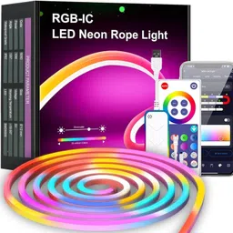 JOYGESTURE Neon Rope Lights | RGB LED Strip Lights | App Control Smart Neon Strip Lights Light Strip image 1
