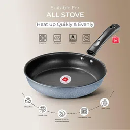 lazywindow Premium Quality Nonstick Fry Pan 22 cm diameter 1 L capacity image 3